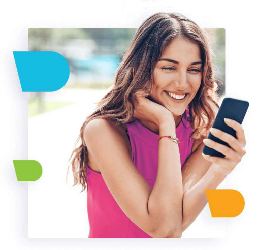 girl using mobile